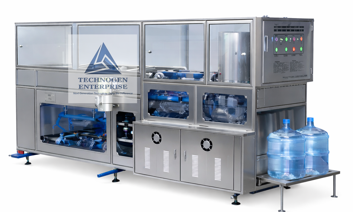 20 Litre Jar Rinsing Filling Capping Machine Manufacturer India Automatic 20 Litre Water Jar Rinsing Filling Capping Machine with Three Stage Washing