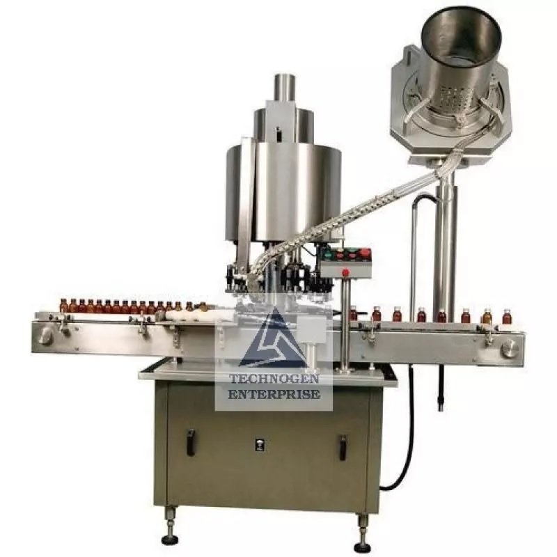 Automatic Multi Head ROPP Capping Machine Manufacturer India Automatic Multi Head ROPP Capping Machine for Aluminium Pilfer Proof Caps by Technogen Enterprise