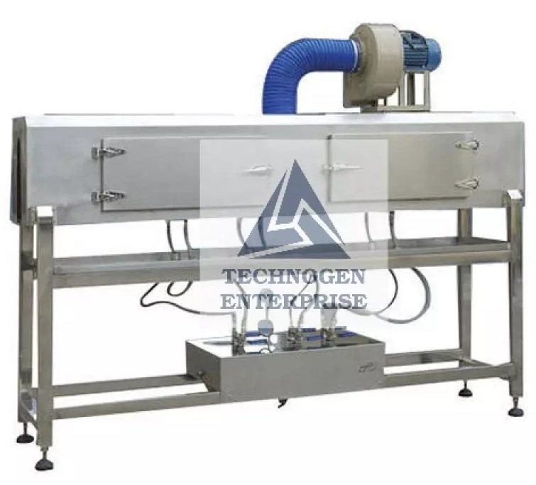 Automatic Steam Heat Shrink Tunnel Manufacturer India Automatic Steam Heat Shrink Tunnel Machine with Multi Zone Steam Manifolds for Sleeve Labels