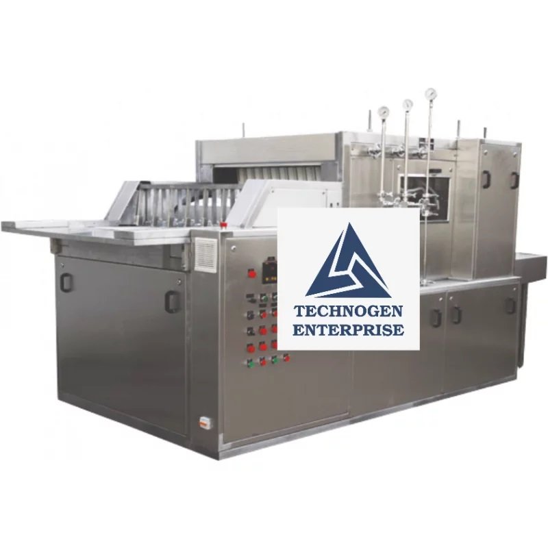 Automatic Tunnel Type Linear Vial Washing Machine Manufacturer India Automatic Tunnel Type Linear Vial Washing Machine for Pharmaceutical Injectable Glass Vials