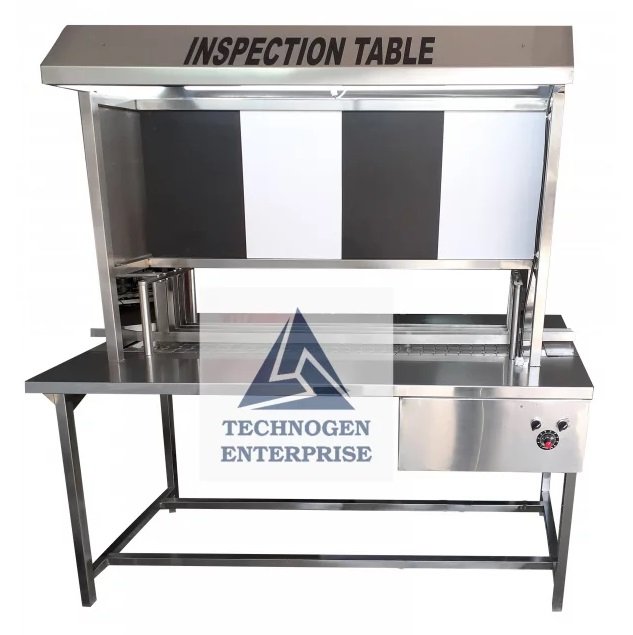 Manual Vial And Bottle Inspection Conveyor