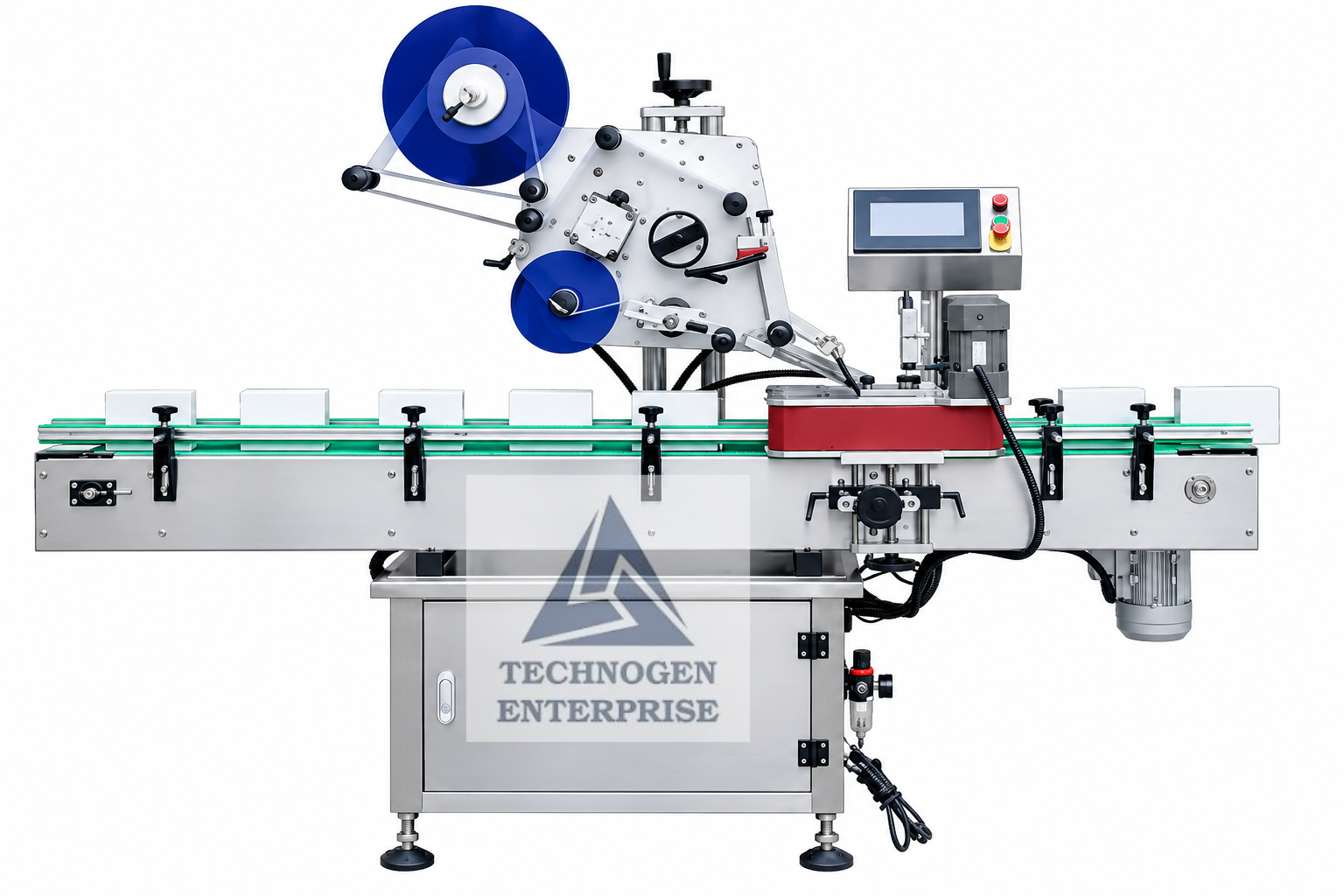 Automatic Top Side and Horizontal Sticker Labeling Equipment Automatic Top Side Horizontal Sticker Labeling Machine by Technogen Enterprise