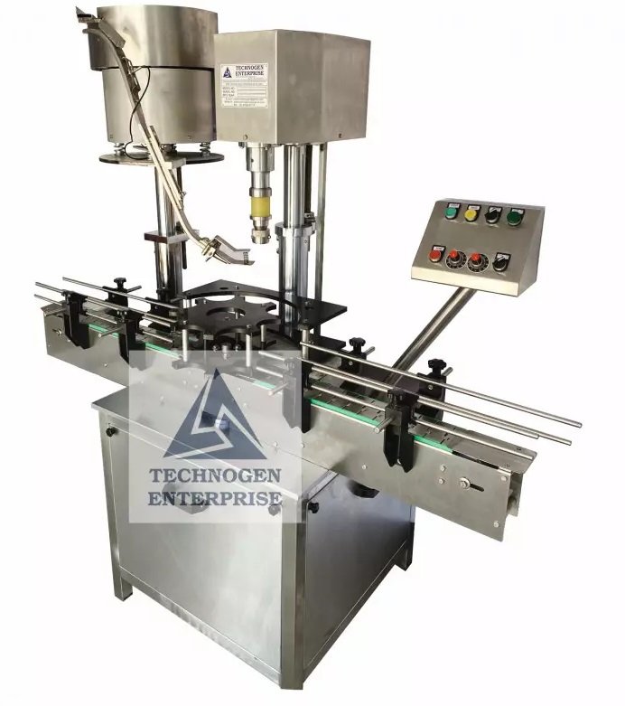 Crown Capping Machines | Technogen Enterprise Automatic single head crown capping machine1 by Technogen Enterprise
