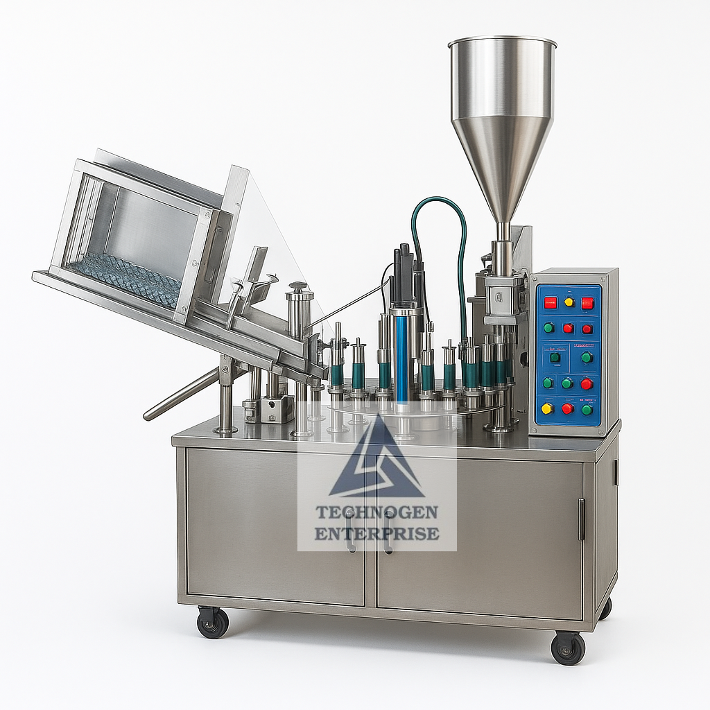 Tube Filling & Sealing Machines | Technogen Enterprise Automatic 2 head tube filling sealing machine by Technogen Enterprise